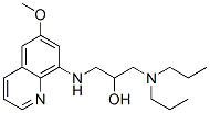 1-(dipropylamino)-3-[(6-methoxyquinolin-8-yl)amino]propan-2-ol 结构式