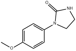 1-(4-甲氧基苯基)四氢-2H-咪唑-2-酮 结构式