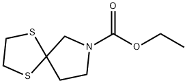 1,4-DITHIA-7-AZA-SPIRO[4.4]NONANE-7-CARBOXYLIC ACID ETHYL ESTER 结构式