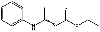 3-(苯基氨基)-2-丁烯酸乙酯 结构式