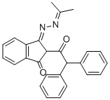2-二苯乙酰基-3-(异亚丙基-腙)茚酮 结构式