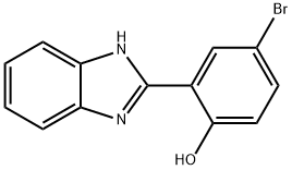 2-(1H-苯并咪唑-2-基)-4-溴苯酚 结构式