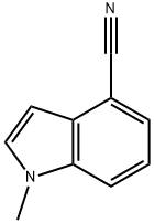 1-甲基-1H-吲哚-4-甲腈 结构式