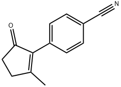 Benzonitrile, 4-(2-methyl-5-oxo-1-cyclopenten-1-yl)- (9CI) 结构式