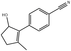 Benzonitrile, 4-(5-hydroxy-2-methyl-1-cyclopenten-1-yl)- (9CI) 结构式