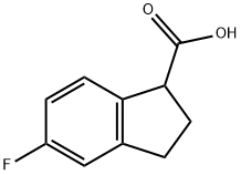 5-氟-2,3-二氢-1H-茚-1-羧酸 结构式