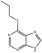 6-(PROPYLTHIO)PURINE 结构式