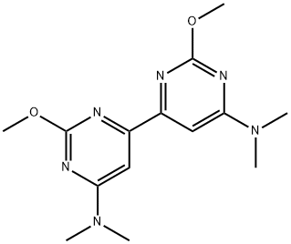 2,2'-Dimethoxy-N,N,N',N'-tetramethyl-4,4'-bipyrimidine-6,6'-diamine 结构式