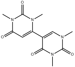 1,1',3,3'-Tetramethyl[4,5'-bipyrimidine]-2,2',4',6(1H,1'H,3H,3'H)-tetrone 结构式