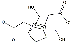 [5-(acetyloxymethyl)-6-bicyclo[2.2.1]hept-2-enyl]methyl acetate 结构式
