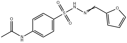 N-(4-{[(2E)-2-(2-Furylmethylene)hydrazino]sulfonyl}phenyl)acetamide 结构式