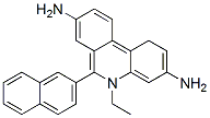 5-ethyl-6-naphthalen-2-yl-phenanthridine-3,8-diamine 结构式