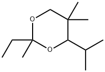 2-ETHYL-2,5,5-TRIMETHYL-4-ISOPROPYL-1,3-DIOXANE 结构式