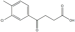 3-(3-Chloro-4-methylbenzoyl)propionic acid 结构式