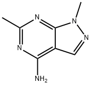 1,6-Dimethyl-1H-pyrazolo[3,4-d]pyrimidin-4-amine 结构式