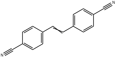 (E)-4,4-(乙烯-1,2-叉基)二苯甲腈 结构式