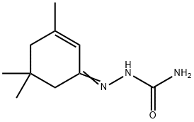 3,5,5-Trimethyl-2-cyclohexen-1-one semicarbazone 结构式