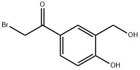 2-溴-1-[4-羟基-3-(羟甲基)苯基]乙-1-酮 结构式