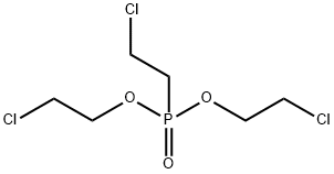 双(2-氯乙基)-(2-氯乙基)膦酸酯 结构式