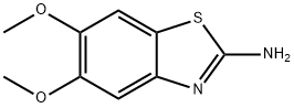 5,6-二甲氧基-1,3-苯并噻唑-2-胺 结构式