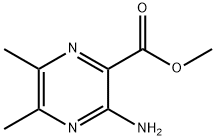 3-氨基-5,6-二甲基-2-吡嗪羧酸甲酯 结构式