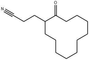 3-(2-OXOCYCLODODECYL)PROPANENITRILE 结构式