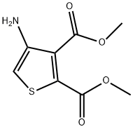 4-氨基噻吩-2,3-二甲酸二甲酯 结构式