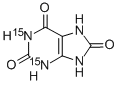尿酸-1,3-15N2 结构式