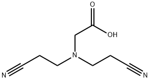 2-[Bis(2-cyanoethyl)amino]acetic acid 结构式