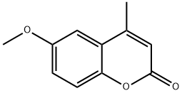 6-甲氧基-4-甲基香豆素 结构式