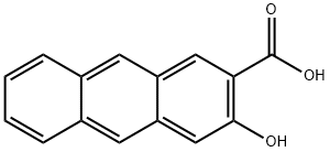 3-羟基蒽-2-羧酸 结构式