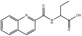 2-(quinoline-2-carbonylamino)butanoic acid 结构式