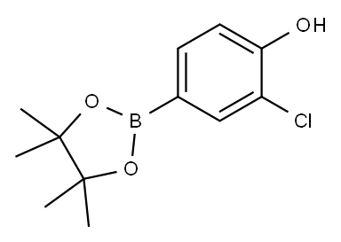 3-氯-4-羟基苯硼酸频那醇酯 结构式