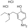 4-氨基-ALPHA-二乙胺-邻甲酚二盐酸盐 结构式