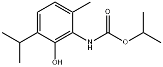 propan-2-yl N-(2-hydroxy-6-methyl-3-propan-2-yl-phenyl)carbamate 结构式
