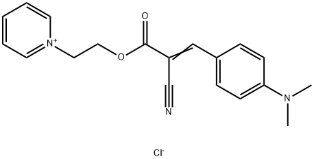 1-[2-[[2-cyano-3-[4-(dimethylamino)phenyl]-1-oxoallyl]oxy]ethyl]pyridinium chloride  结构式
