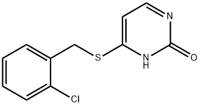 4-[(2-chlorophenyl)methylsulfanyl]-3H-pyrimidin-2-one 结构式