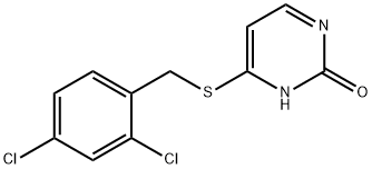 4-[(2,4-dichlorophenyl)methylsulfanyl]-3H-pyrimidin-2-one 结构式