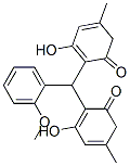 3-hydroxy-2-[(2-hydroxy-4-methyl-6-oxo-1-cyclohexa-1,3-dienyl)-(2-meth oxyphenyl)methyl]-5-methyl-cyclohexa-2,4-dien-1-one 结构式