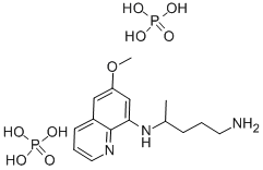 磷酸伯氨喹 结构式