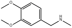 N-甲基-3,4-二甲氧基苄胺 结构式