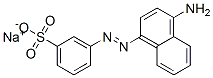 3-[(4-氨基-1-萘基)偶氮]苯磺酸钠 结构式
