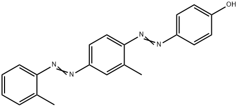 4-[[2-甲基-4-[(邻甲苯基)偶氮]苯基]偶氮]苯酚 结构式