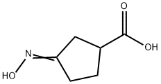 (3Z)-3-hydroxyiminocyclopentane-1-carboxylic acid 结构式