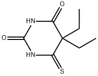5,5-二乙基二氢-6-硫代尿嘧啶 结构式