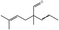 2,5-dimethyl-2-(prop-1-enyl)hex-4-enal 结构式