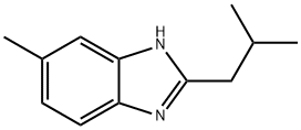 1H-Benzimidazole,5-methyl-2-(2-methylpropyl)-(9CI) 结构式