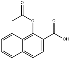1-acetyloxynaphthalene-2-carboxylic acid 结构式