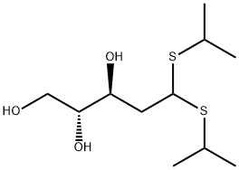5,5-bis(propan-2-ylsulfanyl)pentane-1,2,3-triol 结构式