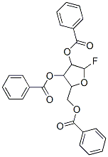 (3,4-dibenzoyloxy-5-fluoro-oxolan-2-yl)methyl benzoate 结构式